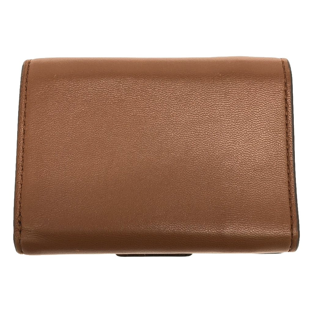 FENDI / フェンディ | MICRO TRI-FOLD WALLET / レザー コンパクトウォレット 財布 | ブラウン | レディース
