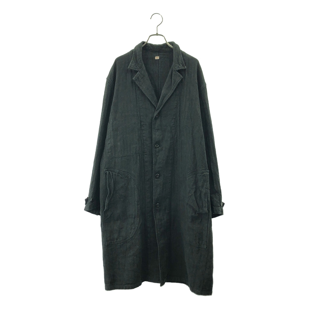 OUTIL / ウティ | coat / MANTEAU VOLVIC / リネン シルク ヘリンボーン シングル チェスターコート | 2 | メンズ