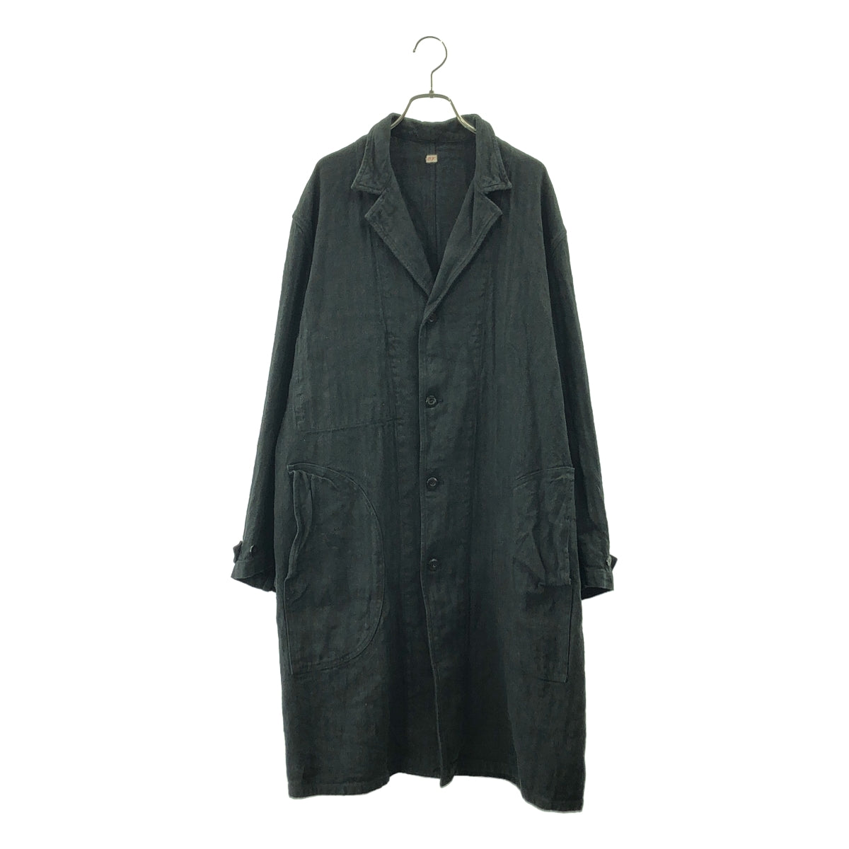 OUTIL / ウティ | coat / MANTEAU VOLVIC / リネン シルク ヘリンボーン シングル チェスターコート | 2 | メンズ