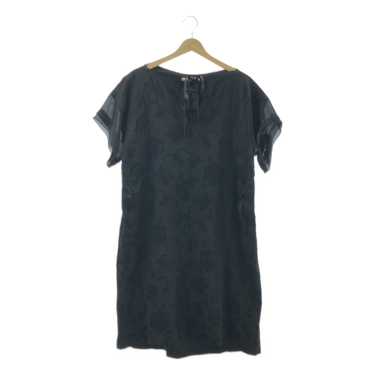 tricot COMME des GARÇONS | 2012 春夏 | 人造絲提花後背褶飾蝴蝶結洋裝 | S 碼 | 女款
