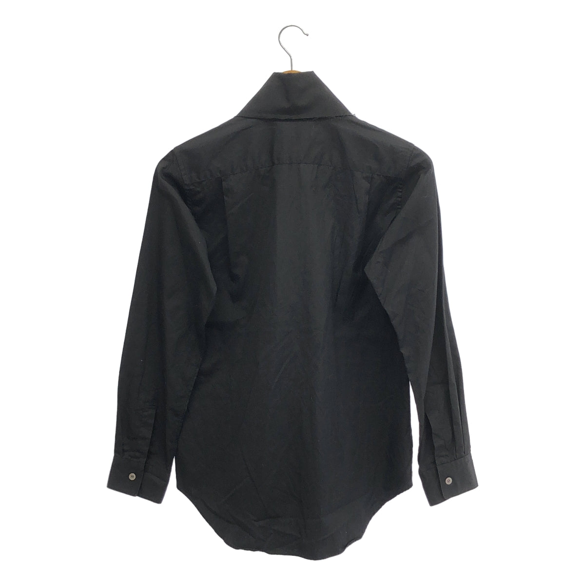 JUNYA WATANABE COMME des GARCONS / ジュンヤワタナベ | 2003AW | コットン 裁断 カットオフ シャツ | M | ブラック | レディース