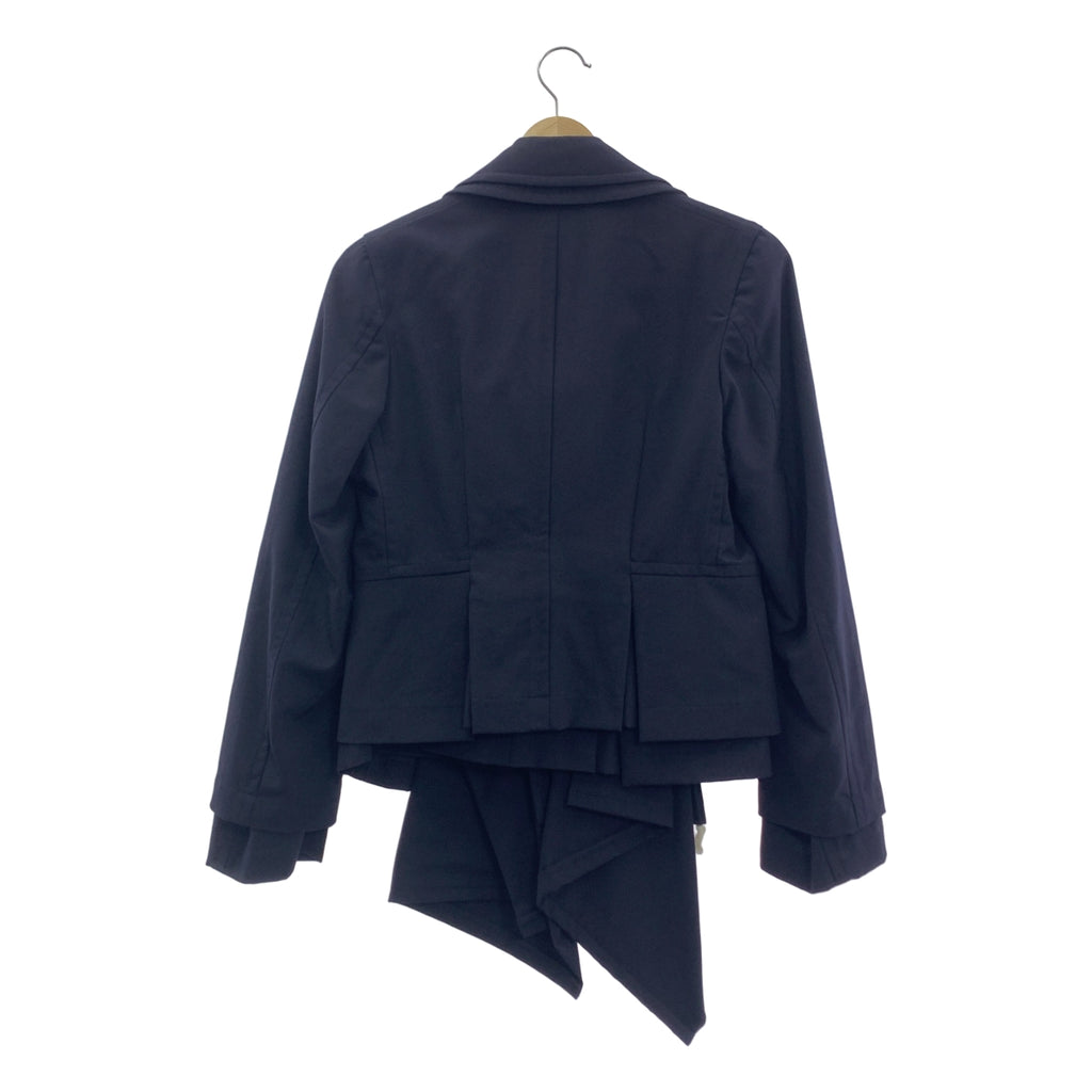 COMME des GARÇONS | 2008 春夏 | 羊毛多層次對接外套 | M 碼 | 海軍藍 | 女款