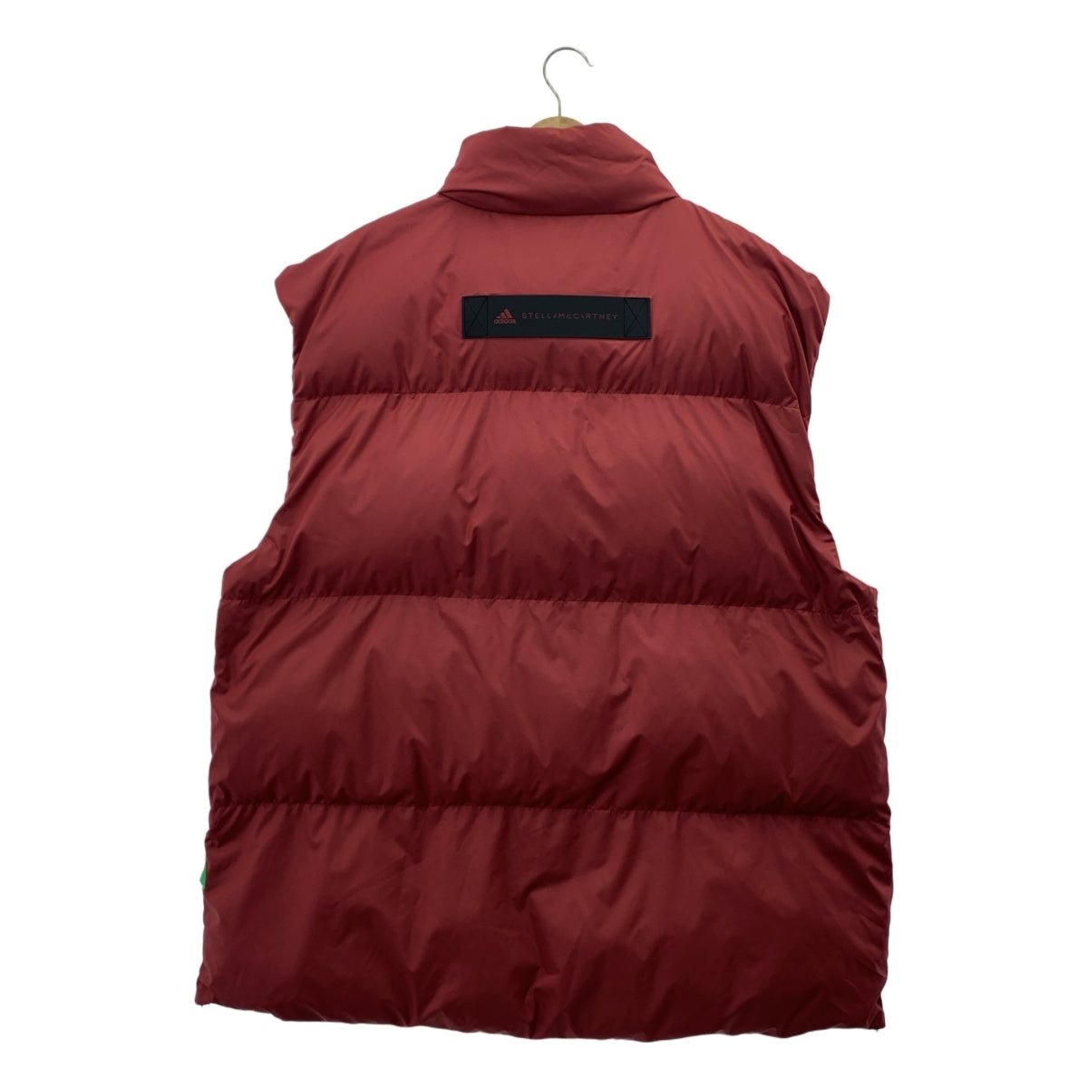 [新品] STELLA McCARTNEY / 斯特拉·麥卡特尼 | 2022AW | ×ADIDAS aSMC RIPSTOP PUFFER GILET 阿迪達斯防撕裂羽絨背心 | XL | 酒紅色 | 女款