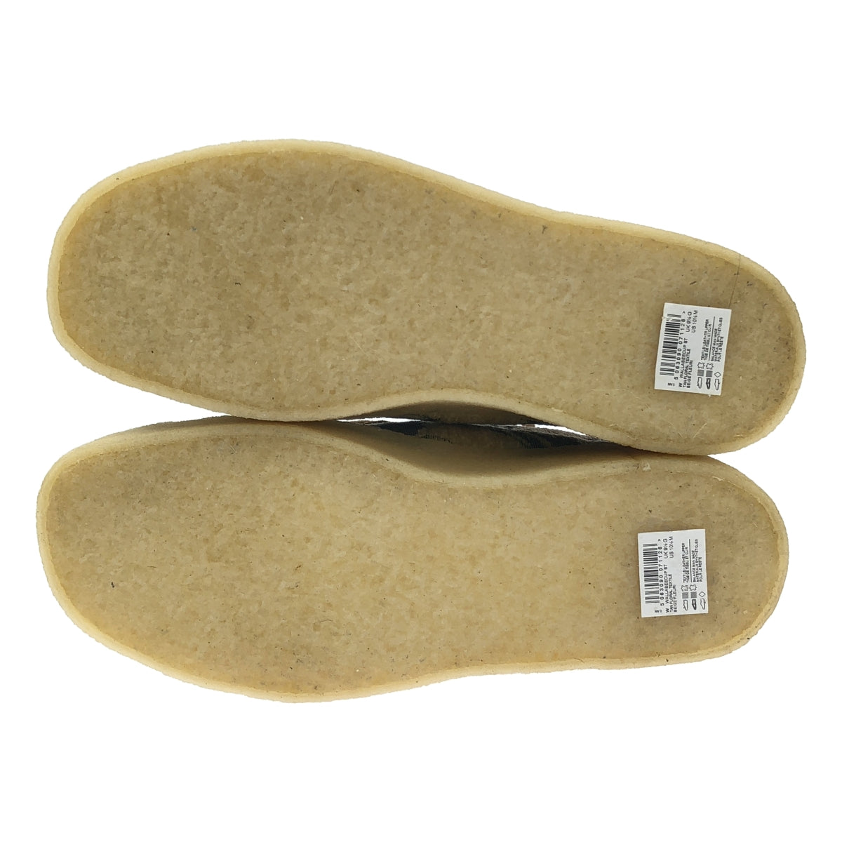 【美品】  clarks / クラークス | Wallabee / ワラビー レザー切替 フローラル ブーツ | 27.5 | ベージュ系 | メンズ