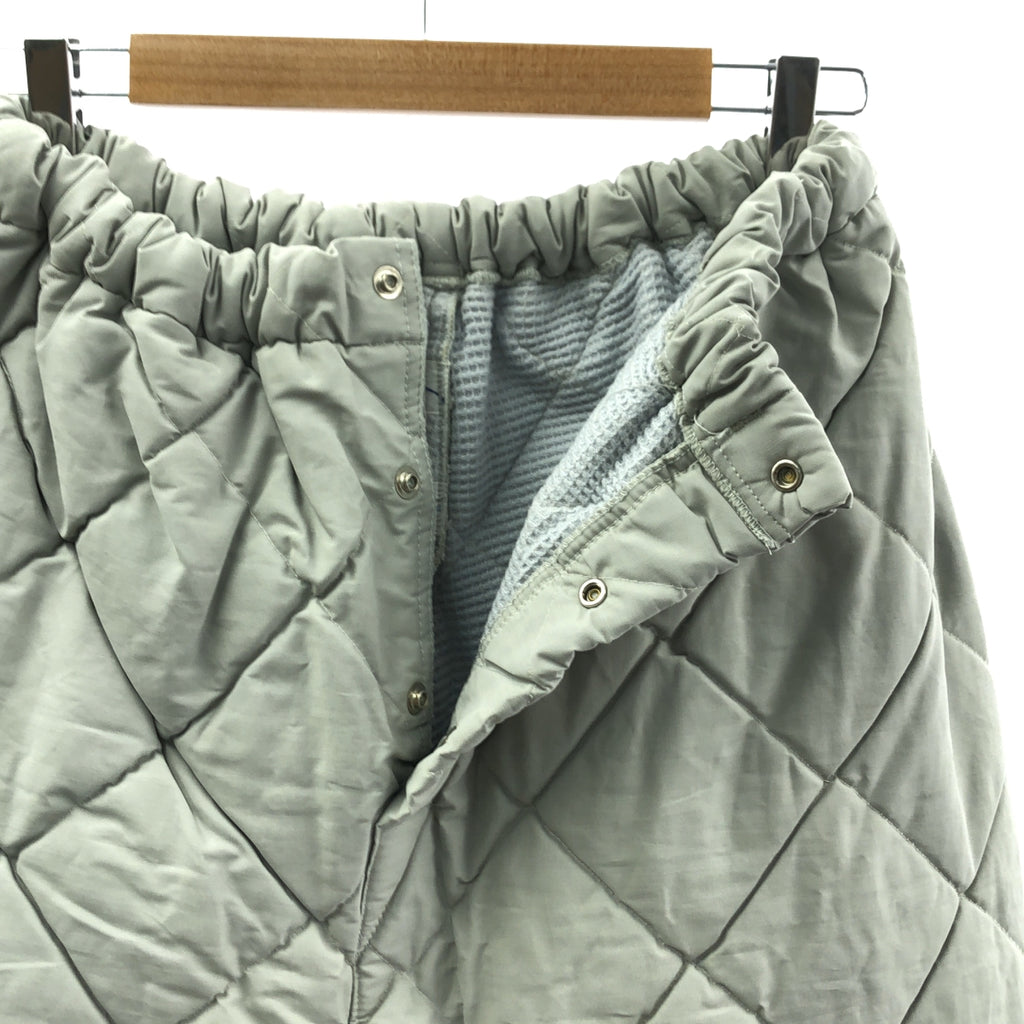 【美品】  VINTAGE / ヴィンテージ古着 | 1960s ヴィンテージ PILGRIM TRIPLE INSULATED ピルグリム キルティング イージーパンツ / サーマル総裏地 | L | グレー | メンズ