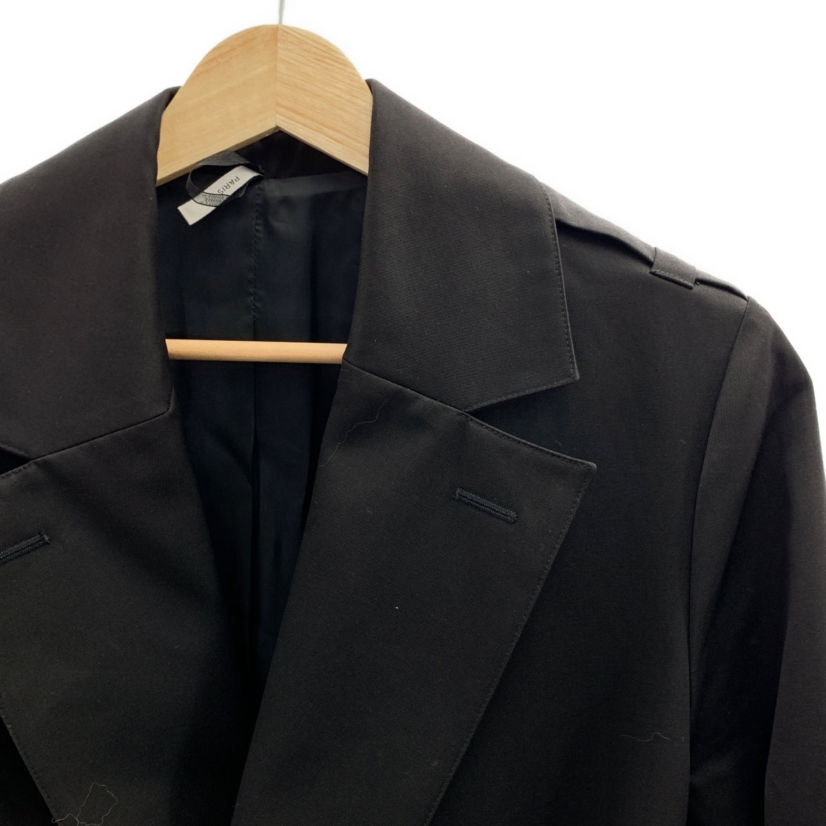 Dior Homme | 2002 秋冬 | Hedi Slimane REFRECTION 棉混紡風衣 | 尺寸 42 | 黑色 | 男款