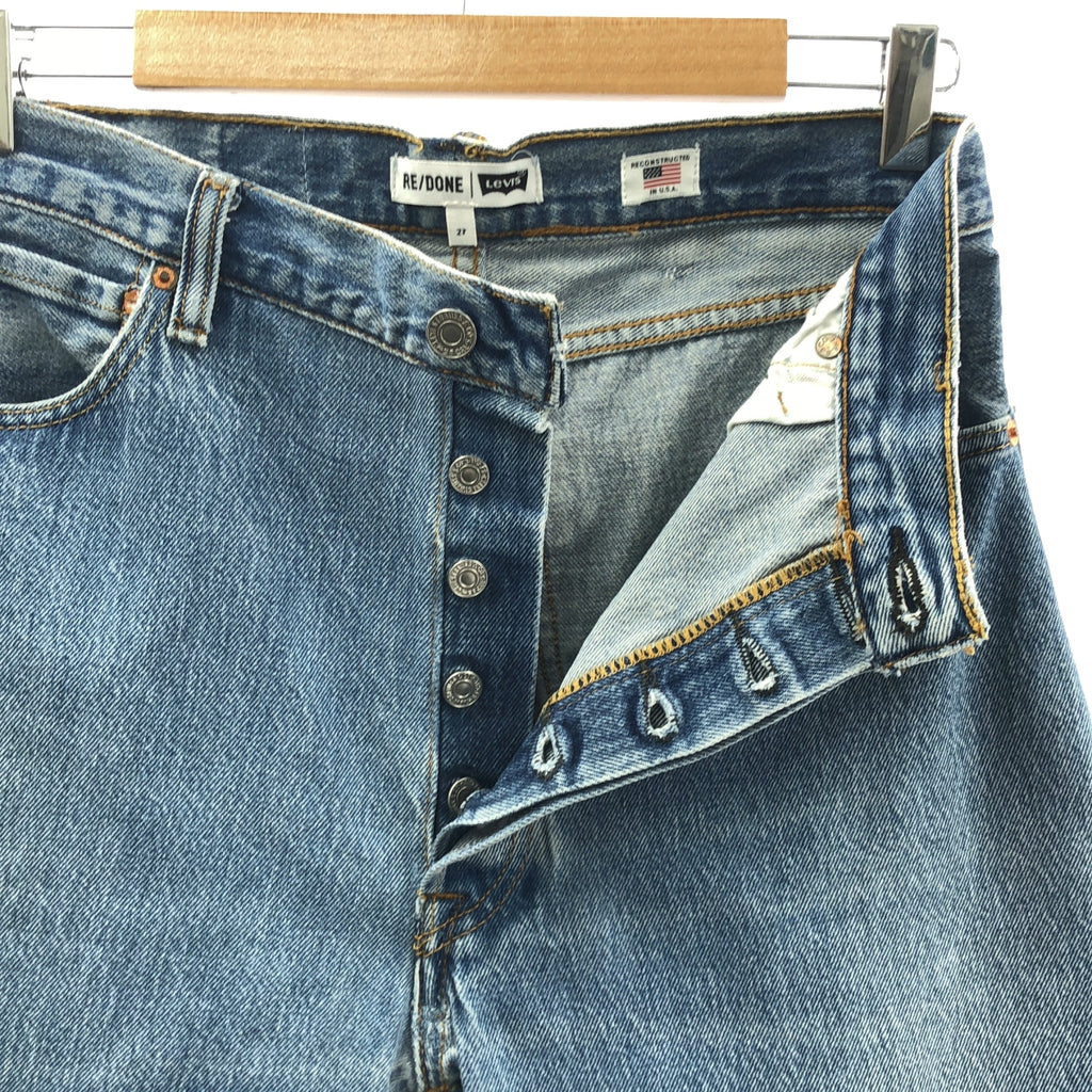 Deuxieme Classe / 두지엠 클래스 | 【 RE / DONE / 리단 】 × Levi 's / 리바이스 HIGH RISE WIDE LEG / 빈티지 가공 데님 팬츠 | 27 |