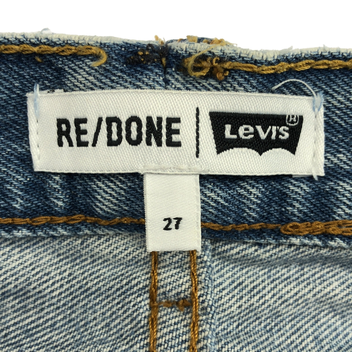 Deuxieme Classe / 두지엠 클래스 | 【 RE / DONE / 리단 】 × Levi 's / 리바이스 HIGH RISE WIDE LEG / 빈티지 가공 데님 팬츠 | 27 |