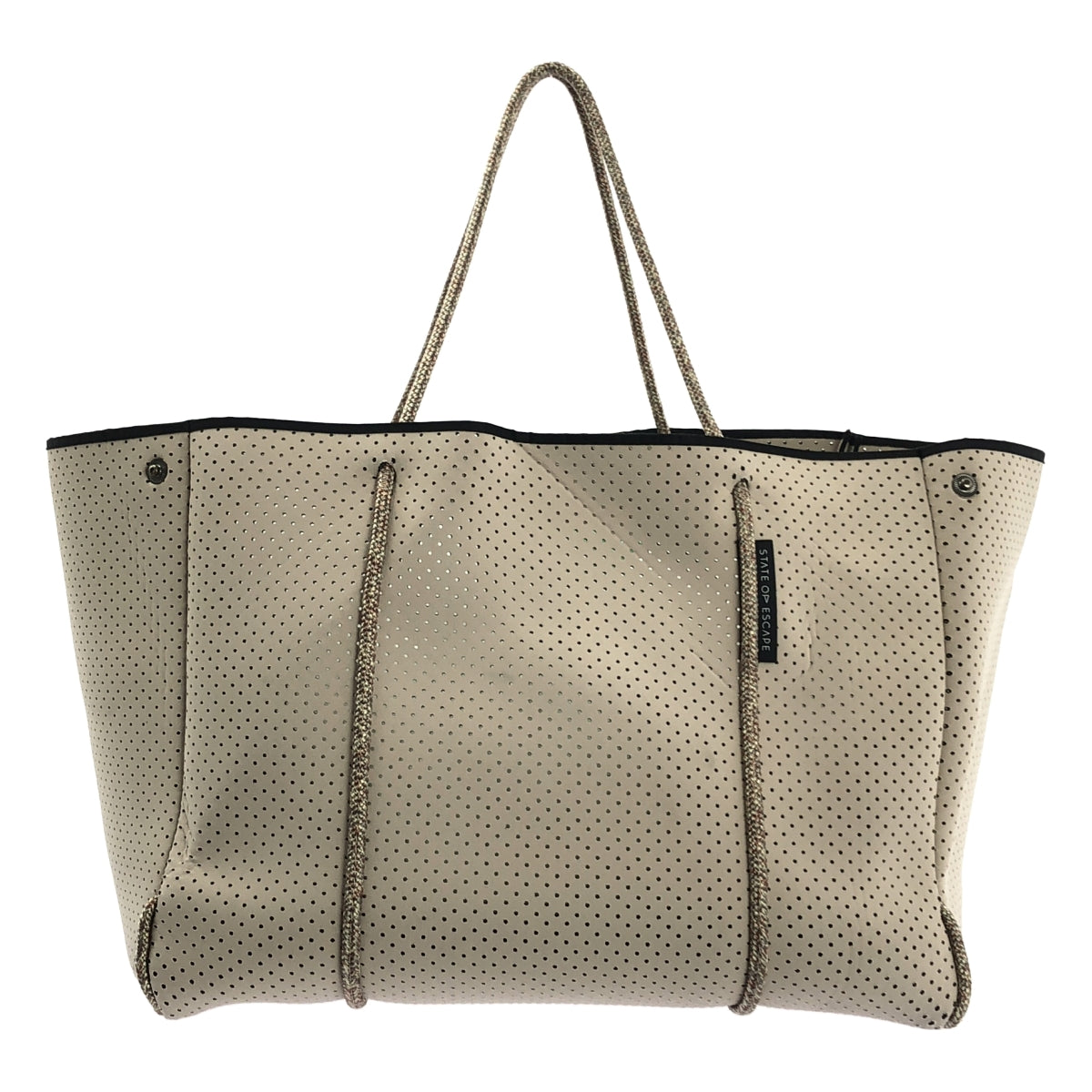 STATE OF ESCAPE | 石材混紡繩逃脫手提包 | 米色 | 女款