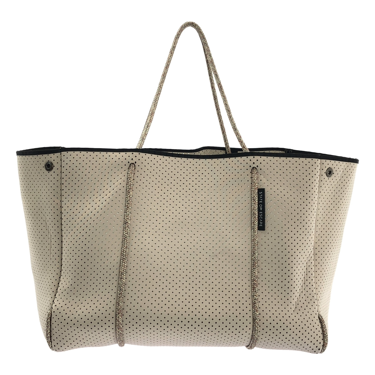 STATE OF ESCAPE | 石材混紡繩逃脫手提包 | 米色 | 女款