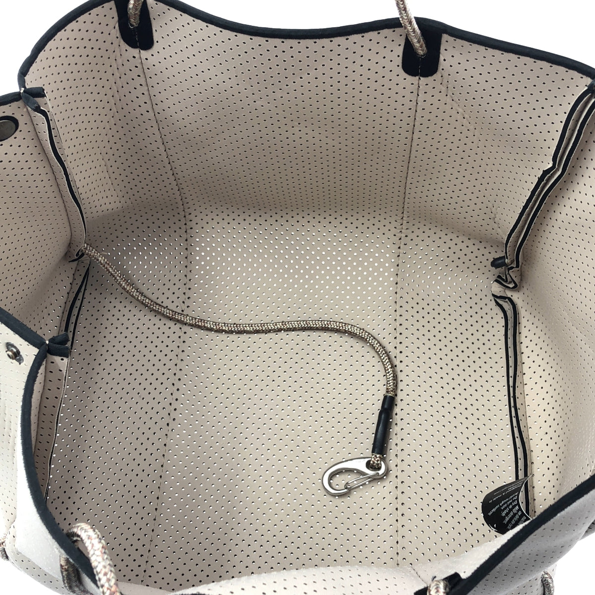 STATE OF ESCAPE | 石材混紡繩逃脫手提包 | 米色 | 女款