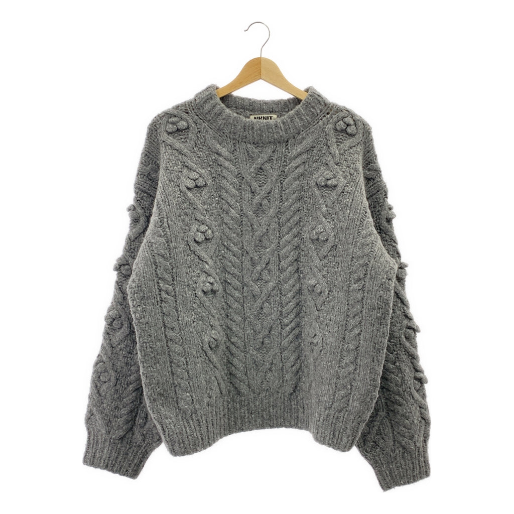 NKNIT | 2024AW | 泡泡麻花手工針織套頭衫 | 2 號 | 女款