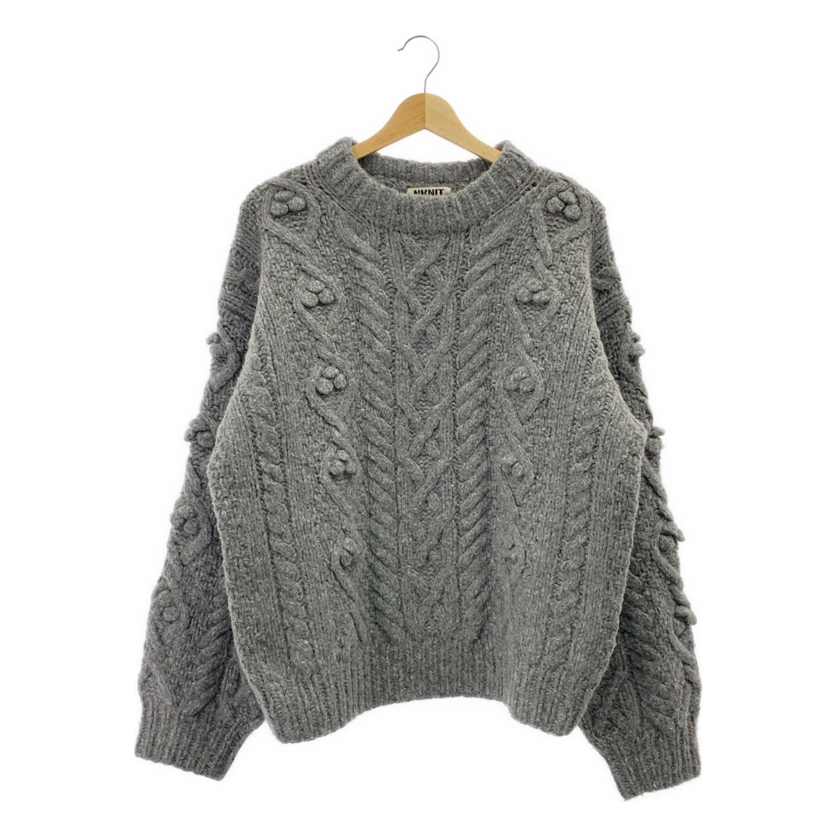 NKNIT | 2024AW | 泡泡麻花手工針織套頭衫 | 2 號 | 女款