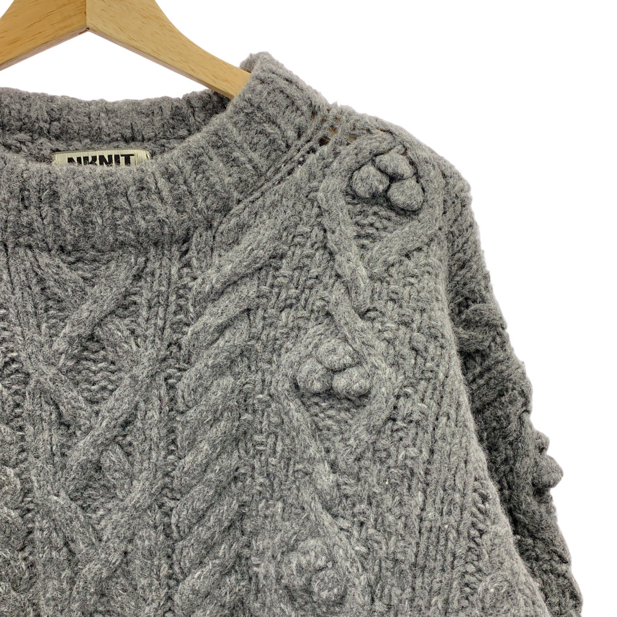NKNIT | 2024AW | 泡泡麻花手工針織套頭衫 | 2 號 | 女款