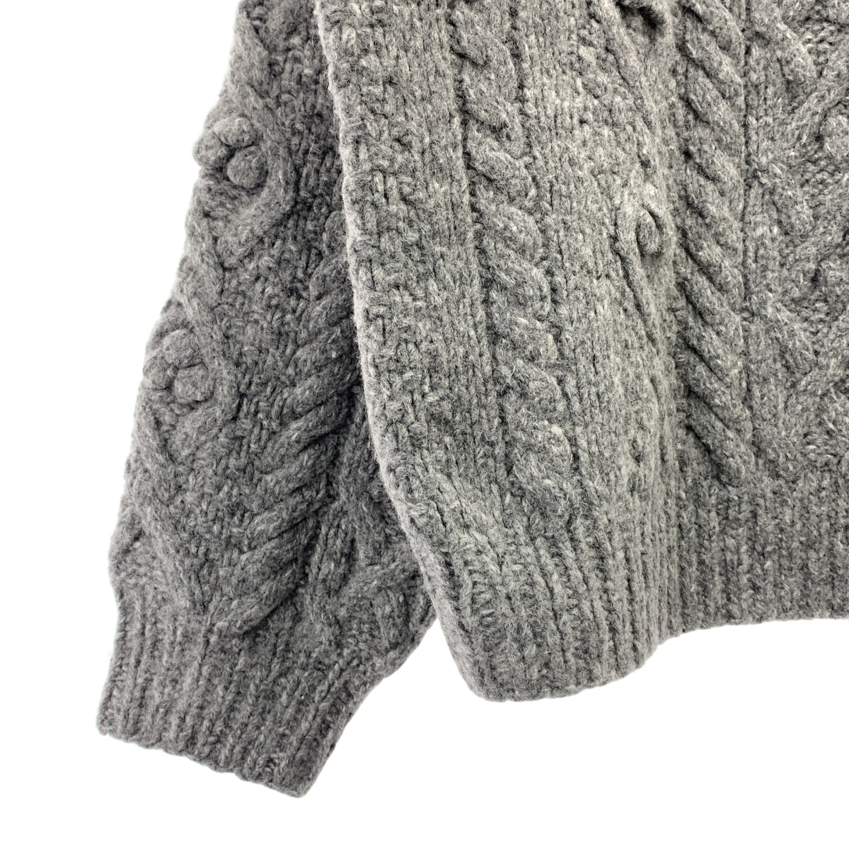 NKNIT | 2024AW | 泡泡麻花手工針織套頭衫 | 2 號 | 女款