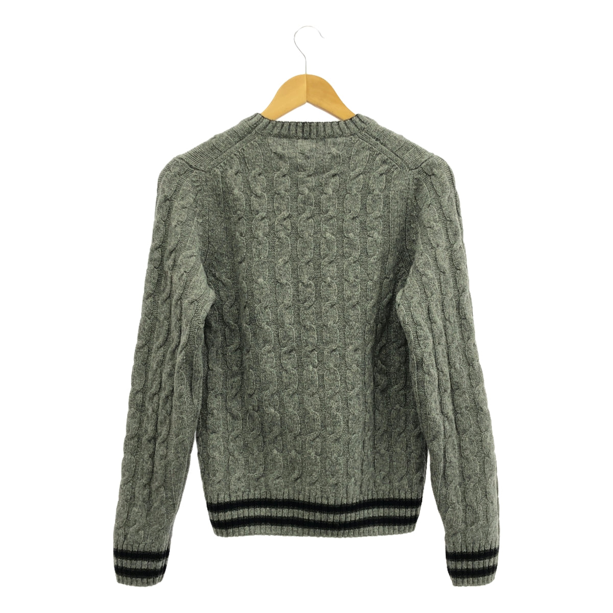 ZANONE | Wool pullover cable knit | 44 | Grey | Men's