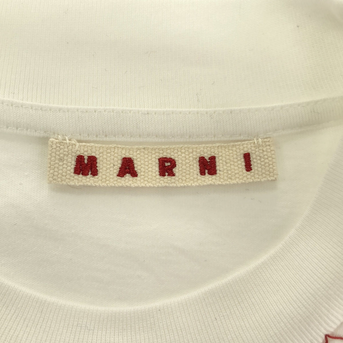 MARNI / マルニ | 2024SS | オーガニックコットン ロゴ刺しゅう Tシャツ | 44 | メンズ