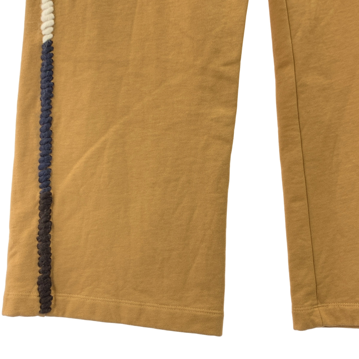 JW Anderson / 제이 더블 앤더슨 | 코튼 백 스티치 로고 사이드 로프 스웨트 팬츠 | XS | 브라운 | 여성