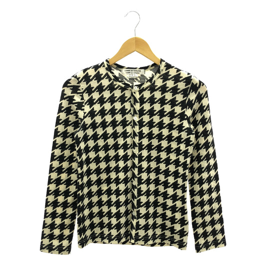 COMME des GARCONS COMME des GARCONS / Comme des | 2008AW | Houndstooth pattern cardigan | SS | Black/Ivory | Women's