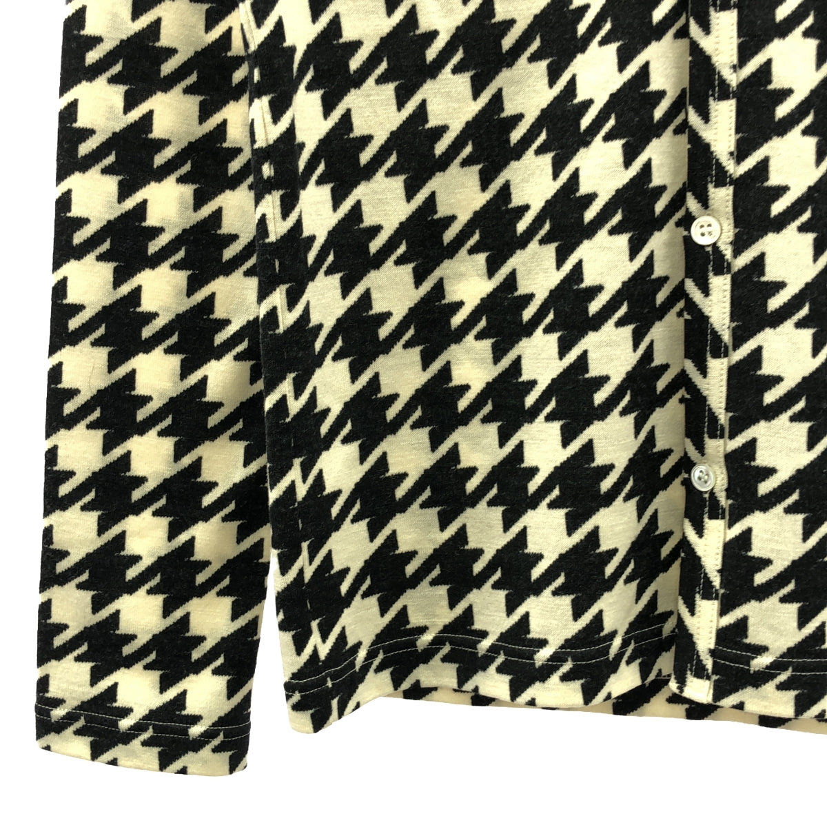 COMME des GARCONS COMME des GARCONS / Comme des | 2008AW | Houndstooth pattern cardigan | SS | Black/Ivory | Women's