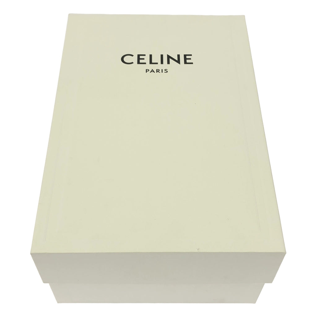 CELINE / セリーヌ | アンクルストラップ フラットサンダル | 36 | ブラック | レディース