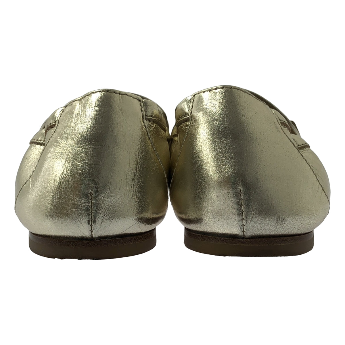 TOD'S / 토즈 | 더블 T 플랫 모카신 신발 | 36 | 골드 | 여성