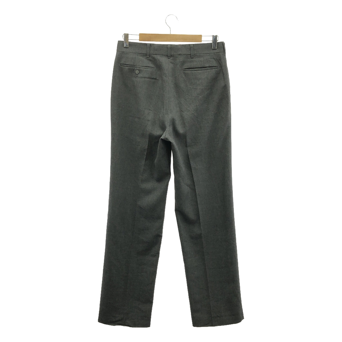 復古 / 復古服裝 |估計 1990 年代~ HAGGAR 美國製造的 2 褶休閒褲 | M |灰色 |女性的