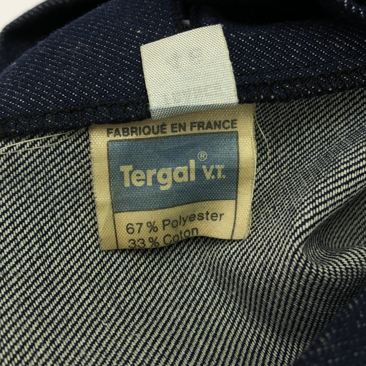 VINTAGE / ヴィンテージ古着 | 推定1990s〜 dead stock Tergal V.T / デッドストック フランス製 フック式 デニムパンツ | 46 | メンズ