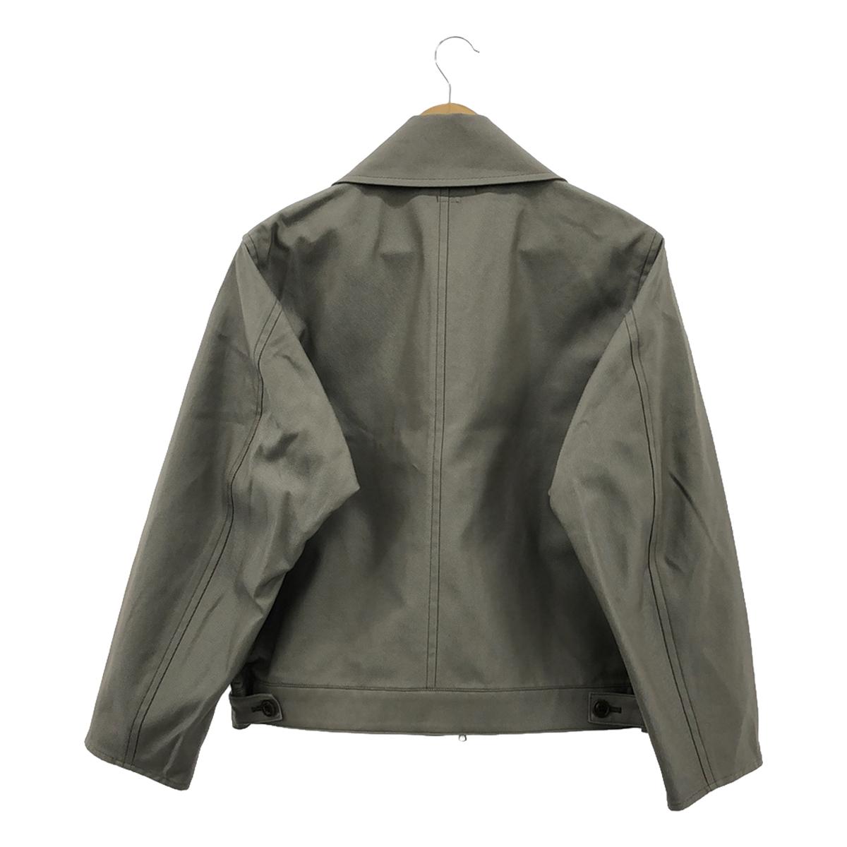 [New] blurhms / Brahms | Drill Chambray MK3WEP Jacket Military Blouson Jacket | 0 | Greige | Women's