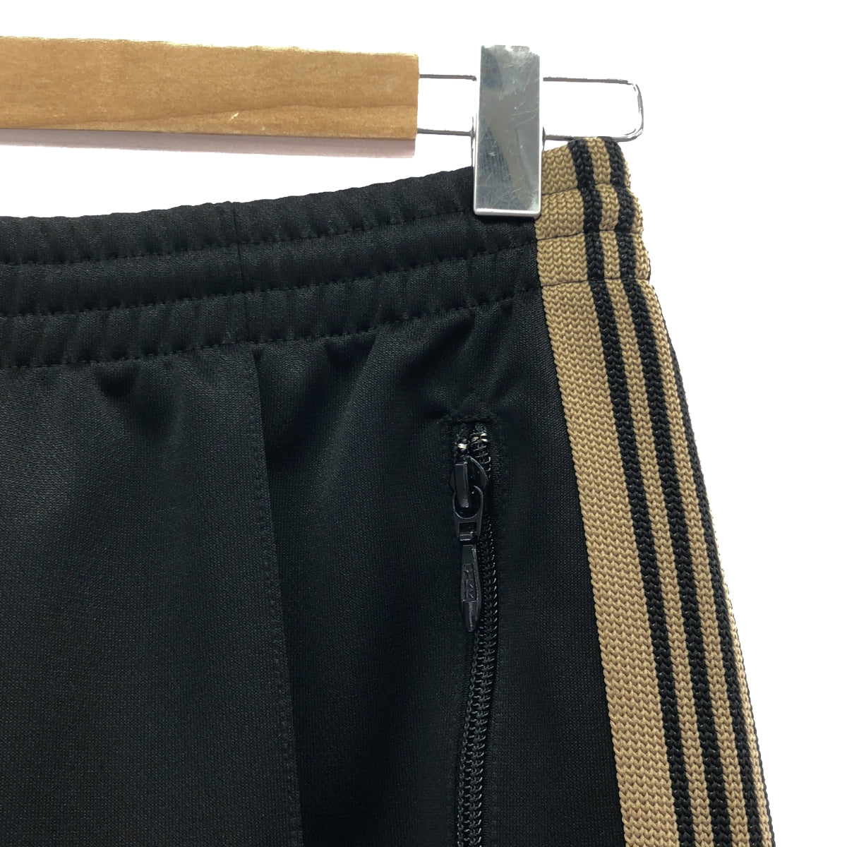 Needles / ニードルス | TRACK PANT POLY SMOOTH トラックパンツ | XS | ブラック/ゴールド | メンズ