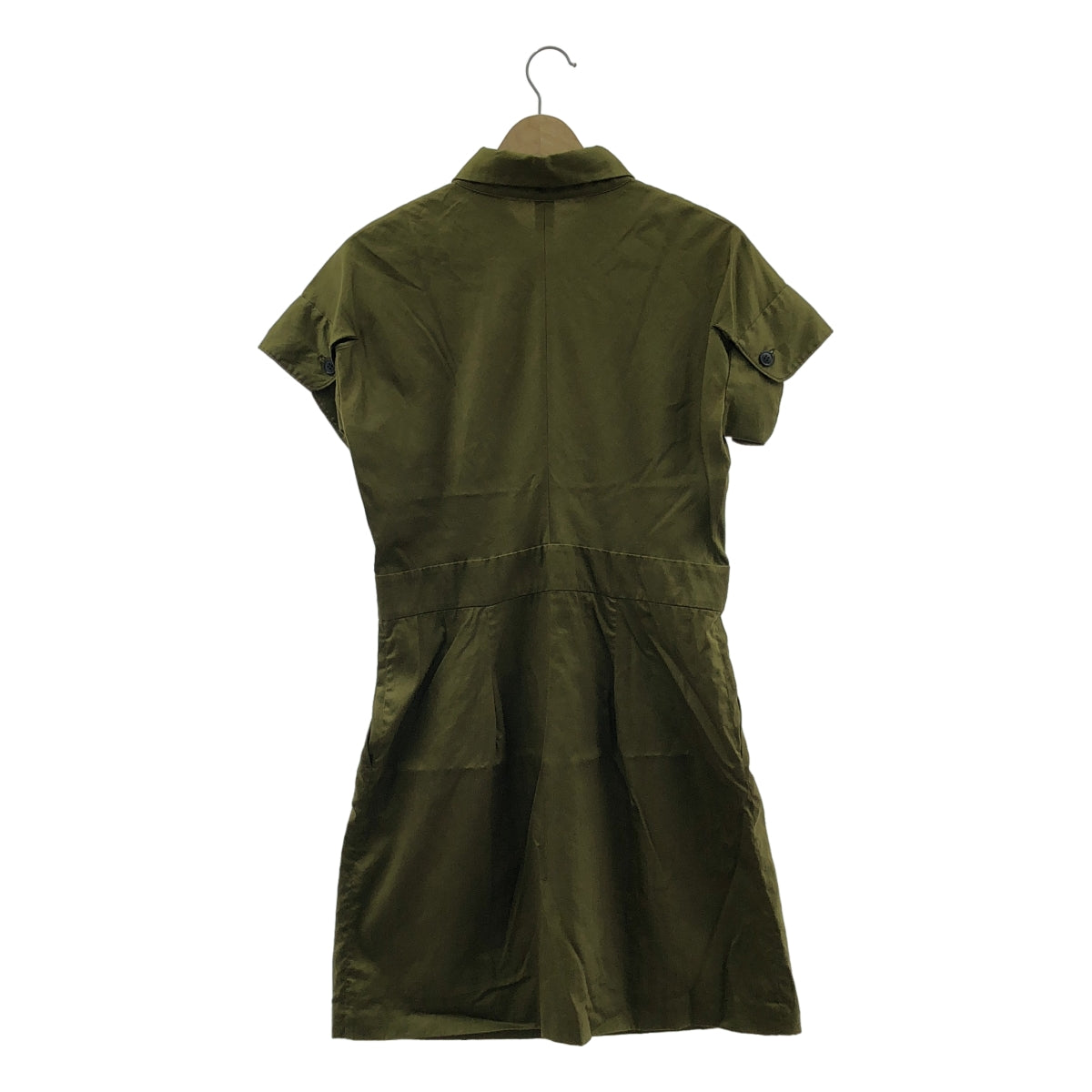 JIL SANDER / ジルサンダー | プルオーバー シャツワンピース | 36 | カーキ | レディース