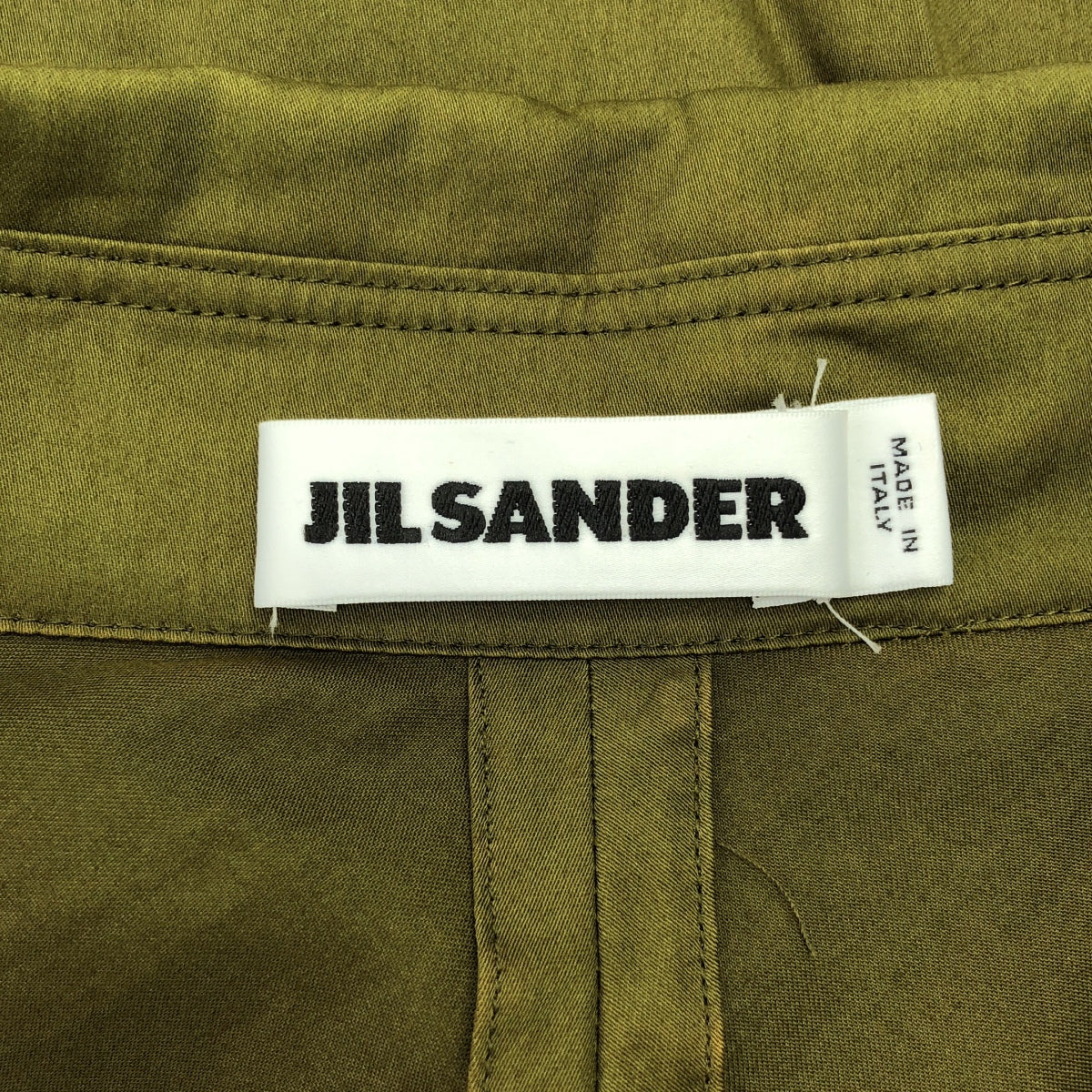 JIL SANDER / ジルサンダー | プルオーバー シャツワンピース | 36 | カーキ | レディース