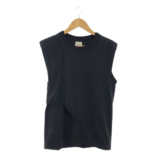 jonnlynx / John Links | Layered Sleeveless Cut and Sew | F | Black | Women's