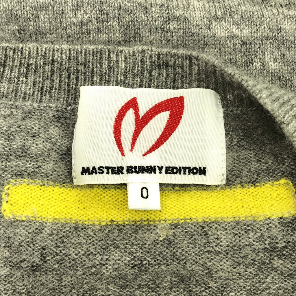 MASTER BUNNY EDITION  / マスターバニーエディション | ロゴ クルーネック ニット | 0 | グレー | レディース