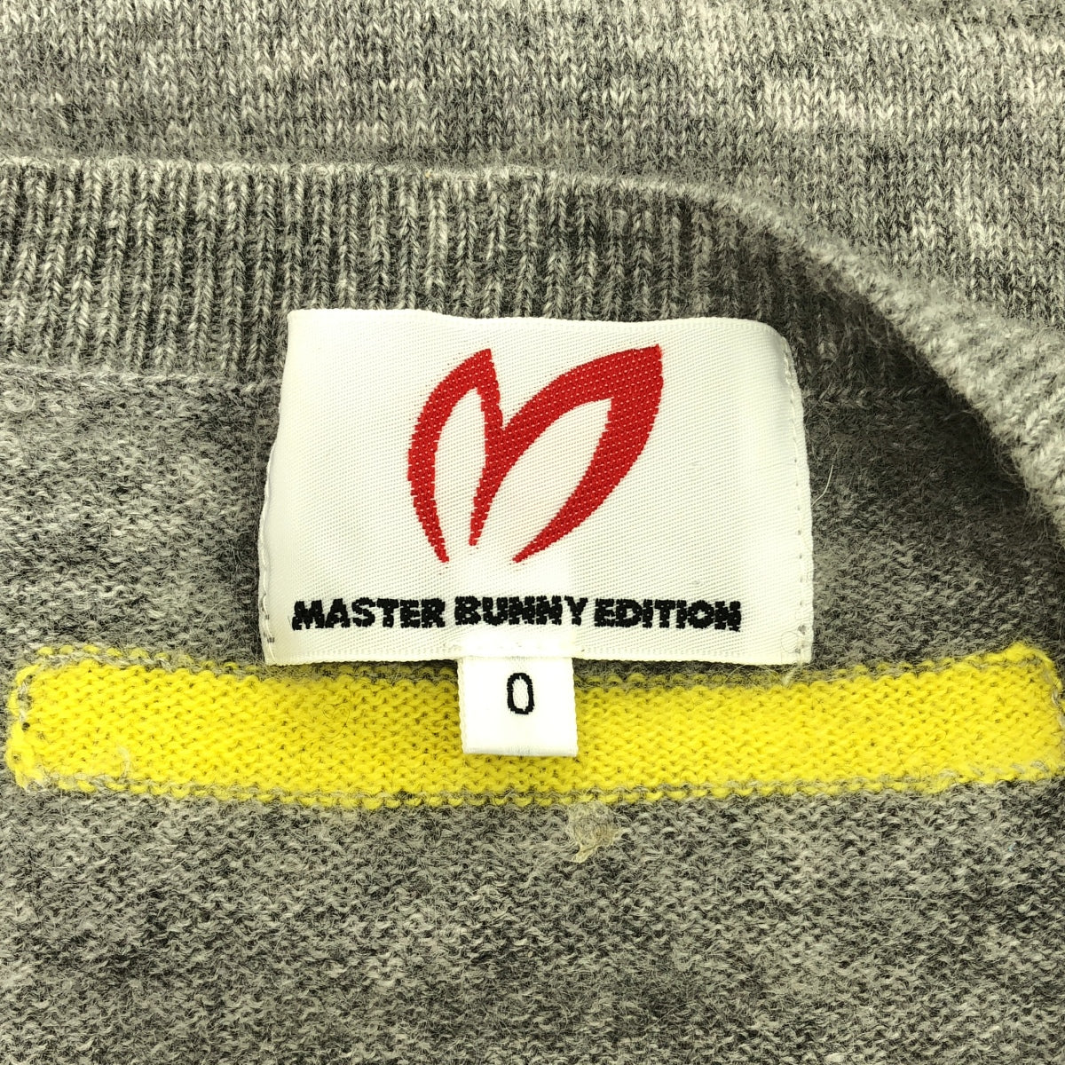 MASTER BUNNY EDITION  / マスターバニーエディション | ロゴ クルーネック ニット | 0 | グレー | レディース