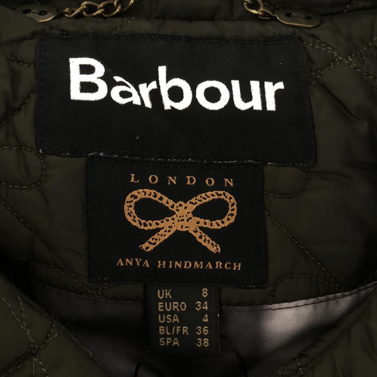 Barbour / バブアー | × ANYA HINDMARCH アニヤハインドマーチ別注 リボン柄 キルティング ロングコート | UK – KLD