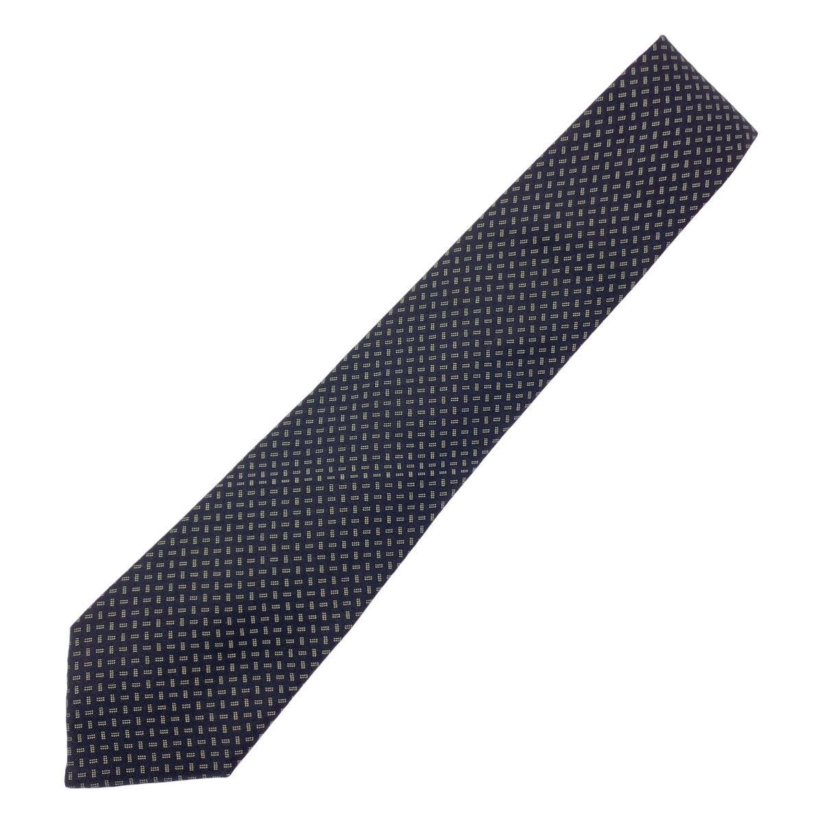 Y's for men / ワイズフォーメンヨウジヤマモト | 小紋柄 シルク ネクタイ | ブラック