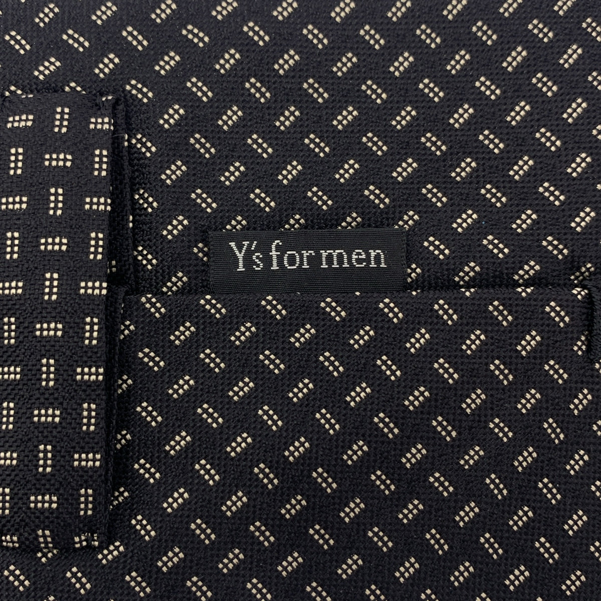 Y's for men / ワイズフォーメンヨウジヤマモト | 小紋柄 シルク ネクタイ | ブラック