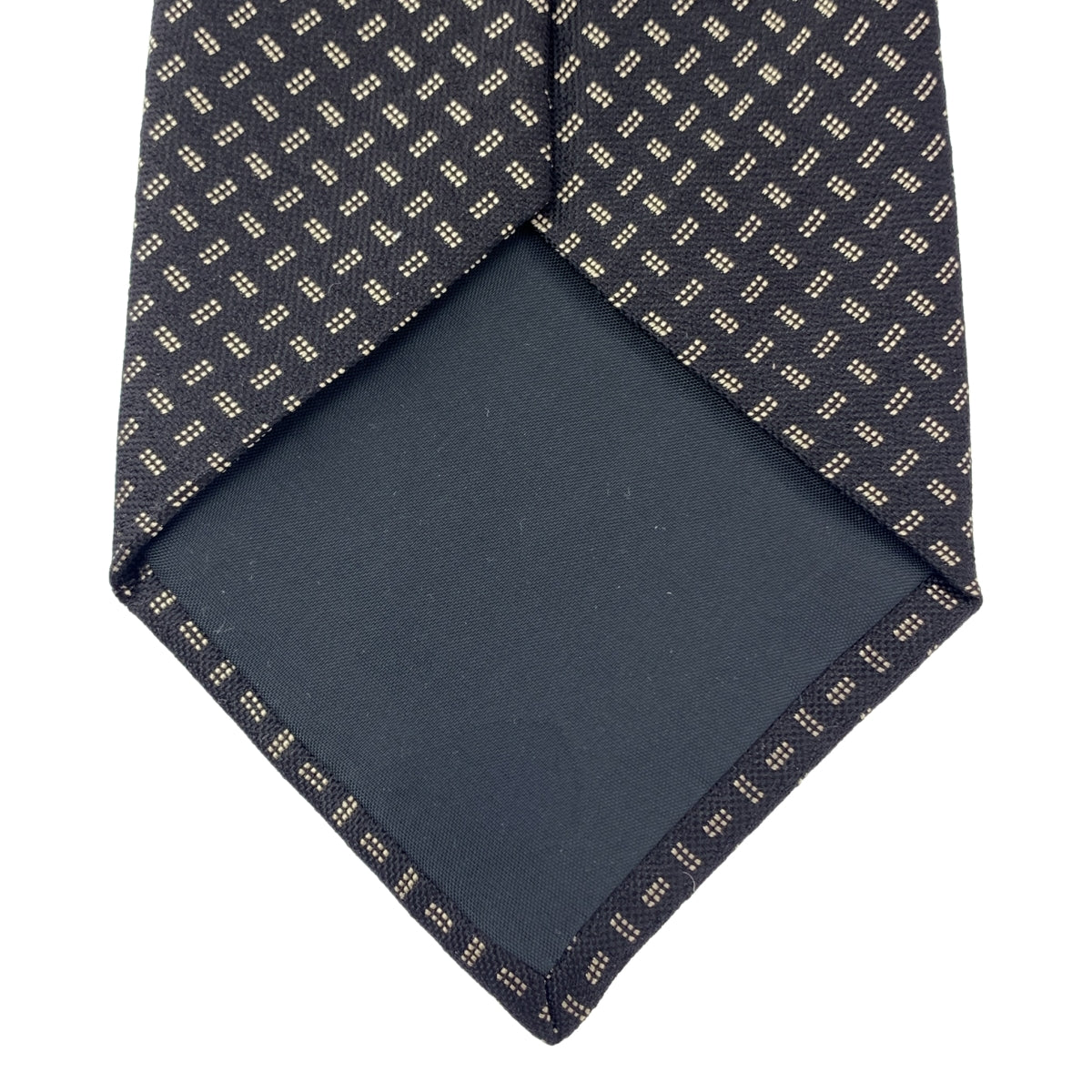 Y's for men / ワイズフォーメンヨウジヤマモト | 小紋柄 シルク ネクタイ | ブラック