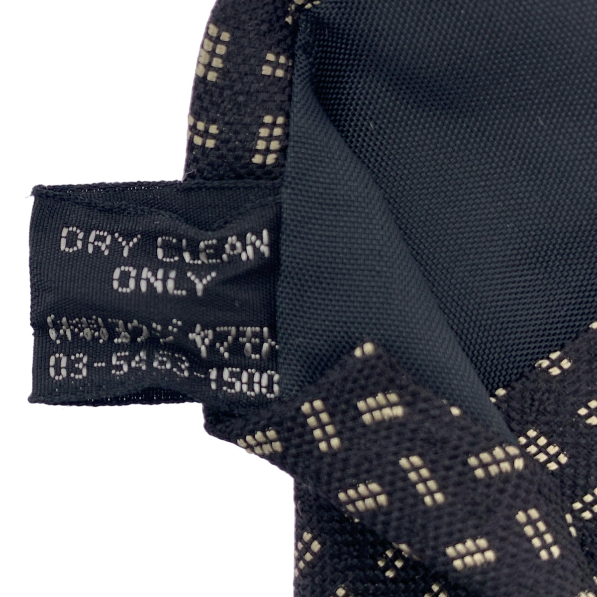 Y's for men / ワイズフォーメンヨウジヤマモト | 小紋柄 シルク ネクタイ | ブラック