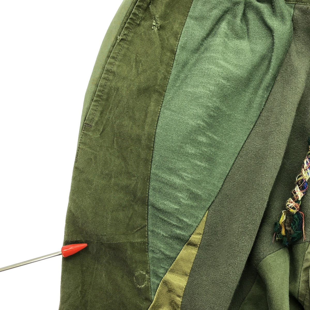 ink / ink | Reconstructed remake patch drawstring pants | M | Men's