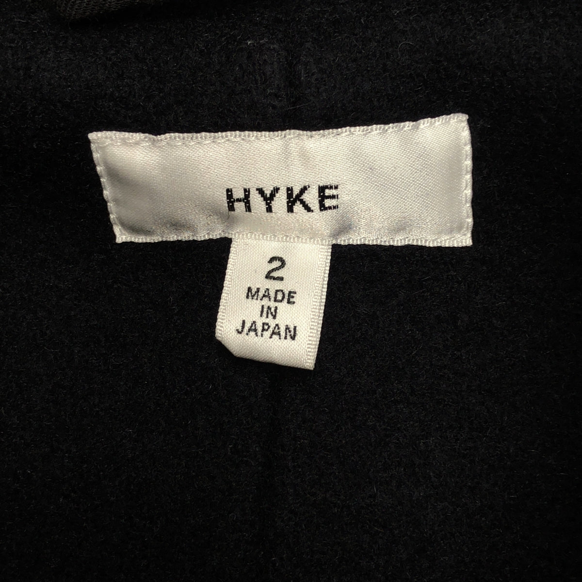 HYKE / ハイク | ウール ダッフルコート フーディ | 2 | ネイビー | レディース