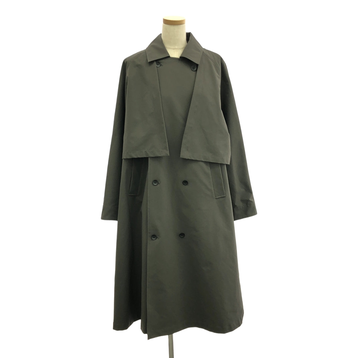 SIWALY / シワリー | 2way Trench Coat ノースリーブ ロングベスト トレンチコート | F | グレー | レディース