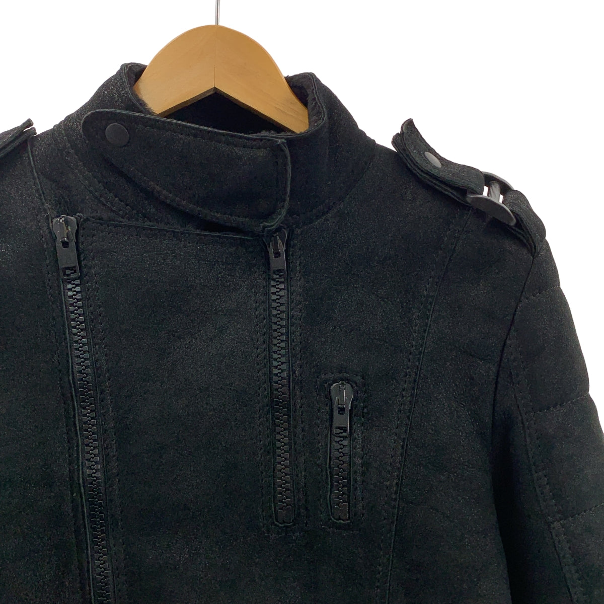 Dior Homme | Hedi Slimane 80 年代新浪潮 / Mouton 羊毛皮夾克 | 尺寸 44 | 男款