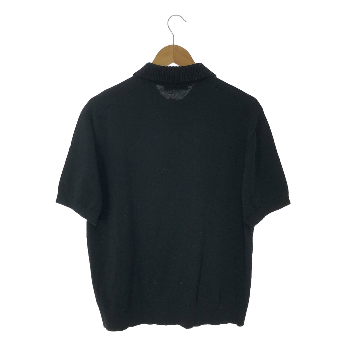 [Good Condition] CABaN | 2023SS | Cotton Polo Knit Pullover T-Shirt | M | Black | Men's