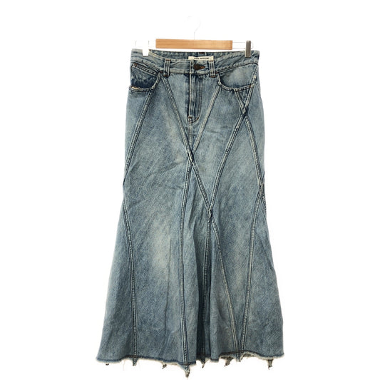 JUNYA WATANABE COMME des GARCONS / Junya Watanabe | Reconstructed cut-off denim long skirt | S | Women's