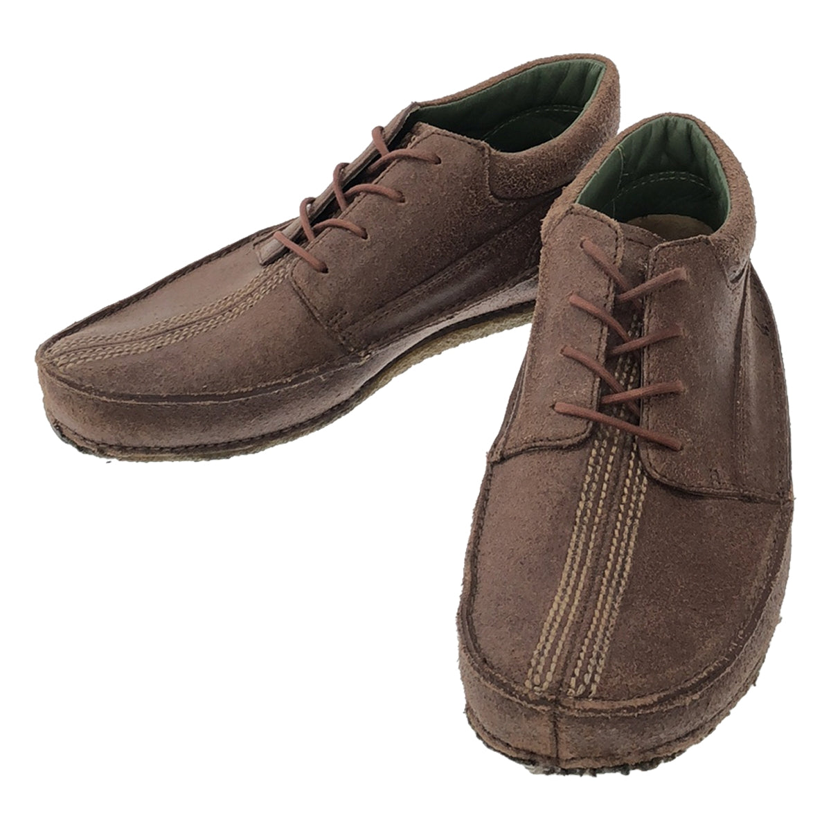 clarks / クラークス | レザー ステッチワーク クレープソール モカシンシューズ | 7 G | ブラウン | メンズ