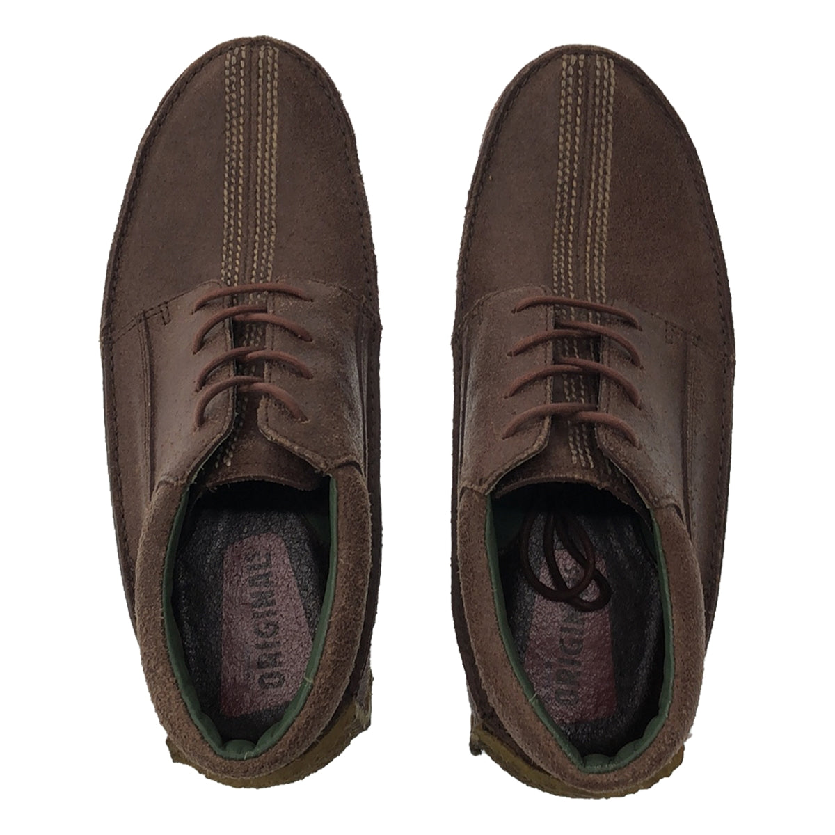 clarks / クラークス | レザー ステッチワーク クレープソール モカシンシューズ | 7 G | ブラウン | メンズ