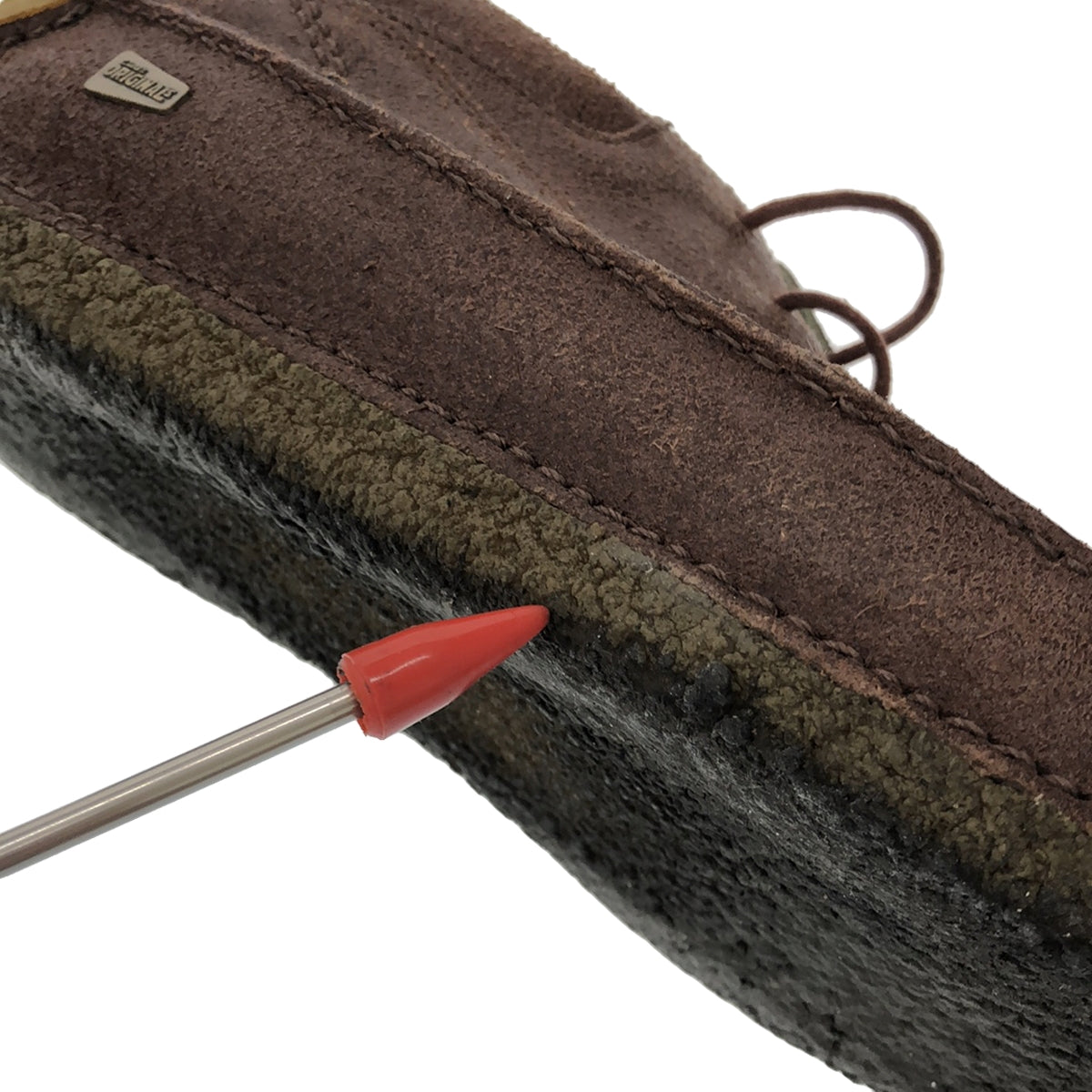 clarks / クラークス | レザー ステッチワーク クレープソール モカシンシューズ | 7 G | ブラウン | メンズ