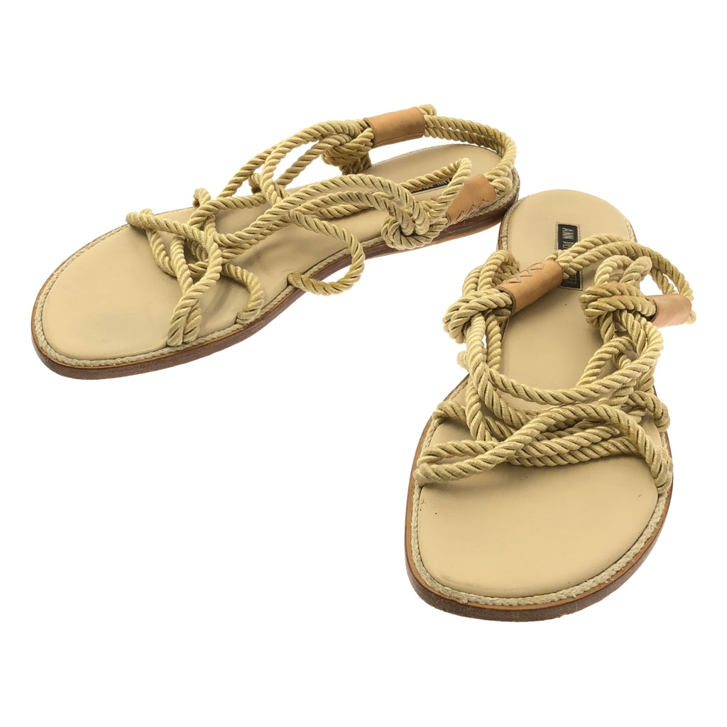 ANN DEMEULEMEESTER / 안두무르메스테르 | 로프 레이스업 샌들 | 42 |